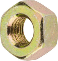 Value Collection - 1/4-28 UNF Steel Right Hand Hex Nut - 7/16" Across Flats, 7/32" High, Zinc Yellow Dichromate Finish - A1 Tooling