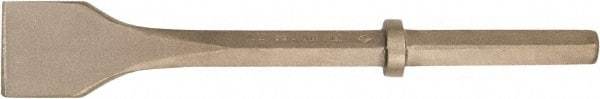 Ampco - 3" Head Width, 18" OAL, 1-1/8" Shank Diam, Chisel - Hex Drive, Hex Shank - A1 Tooling