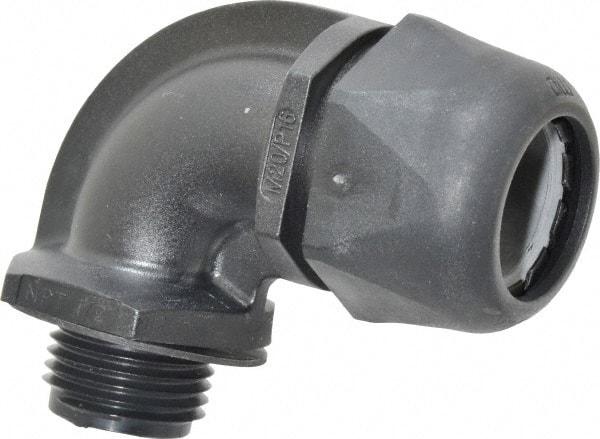 Murrplastik - 1/2" Trade, Nylon Compression Angled Liquidtight Conduit Connector - Noninsulated - A1 Tooling