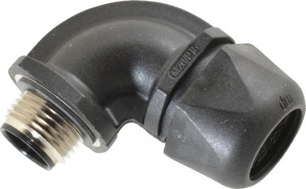 Murrplastik - 1/2" Trade, Nylon Compression Angled Liquidtight Conduit Connector - Noninsulated - A1 Tooling