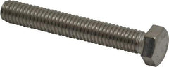 Value Collection - 3/8-16 UNC, 2-1/2" Length Under Head Hex Head Cap Screw - Fully Threaded, Grade 316 Stainless Steel, Uncoated, 9/16" Hex - A1 Tooling