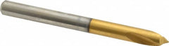 Guhring - 1/4" Body Diam, 90°, 70mm OAL, High Speed Steel Spotting Drill - A1 Tooling