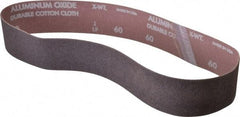 Norton - 2" Wide x 30" OAL, 60 Grit, Aluminum Oxide Abrasive Belt - Aluminum Oxide, Medium, Coated, Series R228 - A1 Tooling