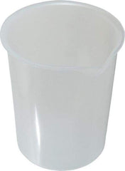 Bel-Art - 600 ml Polypropylene Graduated Beaker - 100 ml Graduation, 4-19/64" Diam x 5" High - A1 Tooling