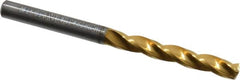 Guhring - 11/64" 150° Solid Carbide Jobber Drill - TiN Finish, Right Hand Cut, Spiral Flute, Straight Shank, 2-9/32" OAL, Standard Point - A1 Tooling