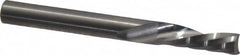 Onsrud - 1/4" Cutting Diam x 3/4" Length of Cut, 1 Flute, Downcut Spiral Router Bit - Uncoated, Right Hand Cut, Solid Carbide, 2-1/2" OAL x 1/4" Shank Diam, Single Edge, 21° Helix Angle - A1 Tooling