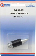 Coilhose Pneumatics - Blow Gun Safety High Flow Nozzle - 1/2-27 UNS, 2" Long, Aluminum - A1 Tooling