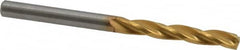 Guhring - #25 150° Solid Carbide Jobber Drill - TiN Finish, Right Hand Cut, Spiral Flute, Straight Shank, 2.165" OAL, Standard Point - A1 Tooling