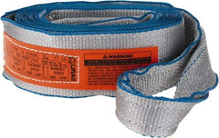 Lift-All - 16' Long x 3" Wide, 4,800 Lb Vertical Capacity, 1 Ply, Polyester Web Sling - 3,800 Lb Choker Capacity, Silver (Color) - A1 Tooling