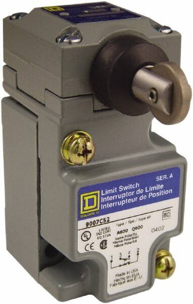 Square D - SPDT, NC/NO, 600 Volt, Screw Terminal, Plunger Actuator, General Purpose Limit Switch - 4 Lb Operating Force - A1 Tooling