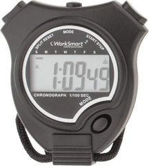 Value Collection - Digital Stopwatch with Split Counter - LR44, Back Lit, Black - A1 Tooling