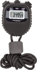 Value Collection - LCD Digital Stopwatch - 3 Functions, 1/100 Sec Resolution, Black - A1 Tooling