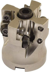 Millstar - 1-1/2" Cutter Diam, 0.04" Max Depth of Cut, Indexable High-Feed Face Mill - 1/2" Arbor Hole Diam - A1 Tooling