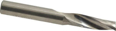 Onsrud - 3/8" Cutting Diam x 1-1/8" Length of Cut, 1 Flute, Upcut Spiral Router Bit - Uncoated, Right Hand Cut, Solid Carbide, 3" OAL x 3/8" Shank Diam, Single Edge, 21° Helix Angle - A1 Tooling