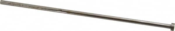 Gibraltar - 1/4" Pin Diam, 7/16" Head Diam x 3/16" Head Height, 10" OAL, Straight Ejector Pin - Steel, 9-13/16" Pin Length - A1 Tooling