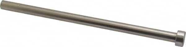 Gibraltar - 5/16" Pin Diam, 1/2" Head Diam x 1/4" Head Height, 6" OAL, Straight Ejector Pin - Steel, 5-3/4" Pin Length - A1 Tooling