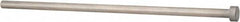 Gibraltar - 21/64" Pin Diam, 9/16" Head Diam x 1/4" Head Height, 10" OAL, Straight Ejector Pin - Steel, 9-3/4" Pin Length - A1 Tooling