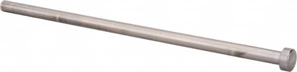 Gibraltar - 3/8" Pin Diam, 5/8" Head Diam x 1/4" Head Height, 10" OAL, Straight Ejector Pin - Steel, 9-3/4" Pin Length - A1 Tooling