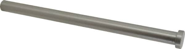 Gibraltar - 5/8" Pin Diam, 7/8" Head Diam x 1/4" Head Height, 10" OAL, Hard Core Pin - Steel, 9-3/4" Pin Length - A1 Tooling