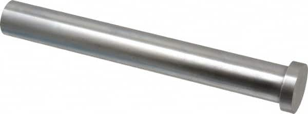 Gibraltar - 3/4" Pin Diam, 1" Head Diam x 1/4" Head Height, 6" OAL, Hard Core Pin - Steel, 5-3/4" Pin Length - A1 Tooling