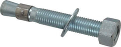 Red Head - 3/4 Inch Diameter, 3/4-10 Inch Thread, 5-1/2 Inch Overall Length, Grade 3, Wedge Expansion Concrete Anchor - Steel, Zinc Plated, 3-5/8 Inch Thread Length, Tie Wire Head, 3/4 Inch Drill - A1 Tooling