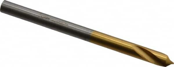 Guhring - 4mm Body Diam, 90°, 55mm OAL, High Speed Steel Spotting Drill - A1 Tooling