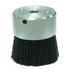 3" Diameter - Maximum Density Crimped Filament MINIATURE Disc Brush - 0.055/120 Grit - A1 Tooling