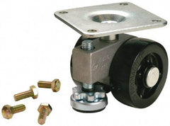 Sunnex - 1" Wide, Nylon Swivel Caster - 800 Lb Capacity, Top Plate Mount, 3.54" x 3.54" Plate, Ball Bearing - A1 Tooling