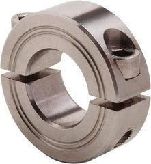 Climax Metal Products - 25mm Bore, Stainless Steel, Two Piece Clamp Collar - 1-7/8" Outside Diam - A1 Tooling