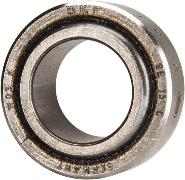 SKF - 15mm Bore Diam, 4,050 Lb Dynamic Capacity, Spherical Plain Bearing - 10,125 Lb Static Load Capacity - A1 Tooling