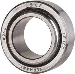 SKF - 17mm Bore Diam, 5,040 Lb Dynamic Capacity, Spherical Plain Bearing - 12,600 Lb Static Load Capacity - A1 Tooling