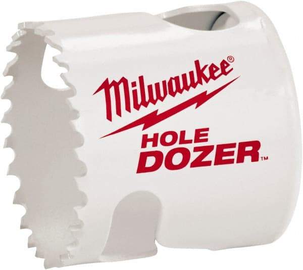 Milwaukee Tool - 1-7/16" Diam, 1-1/2" Cutting Depth, Hole Saw - Bi-Metal Saw, Toothed Edge - A1 Tooling