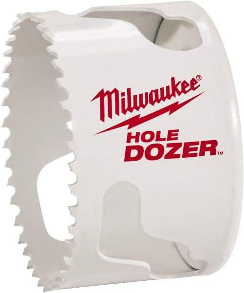 Milwaukee Tool - 1-3/4" Diam, 1-1/2" Cutting Depth, Hole Saw - Bi-Metal Saw, Toothed Edge - A1 Tooling