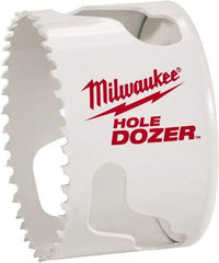 Milwaukee Tool - 1-3/4" Diam, 1-1/2" Cutting Depth, Hole Saw - Bi-Metal Saw, Toothed Edge - A1 Tooling