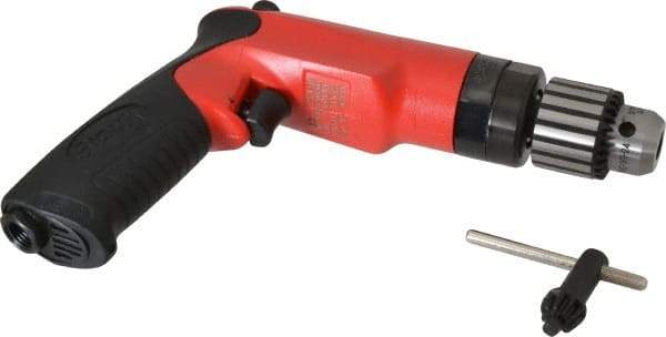 Sioux Tools - 3/8" Reversible Keyed Chuck - Pistol Grip Handle, 2,500 RPM, 14.16 LPS, 30 CFM, 1 hp - A1 Tooling