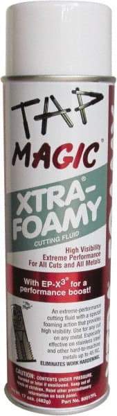 Tap Magic - Tap Magic Xtra-Foamy, 17 oz Aerosol Cutting Fluid - Semisynthetic - A1 Tooling