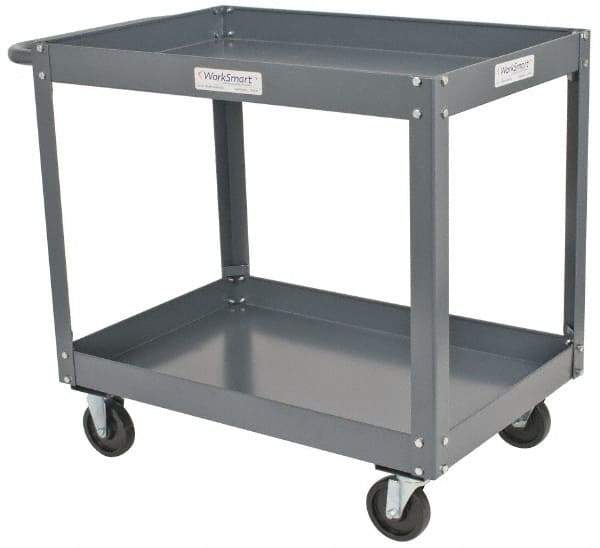 Value Collection - 1,200 Lb Capacity, 24" Wide x 36" Long x 34-5/8" High Service Cart - 2 Shelf, Steel - A1 Tooling