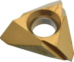 NTK - TB320.5 Grade ZM3 Carbide Turning Insert - TiN Finish, 60° Triangle, 3/8" Inscr Circle, 1/8" Thick, 0.002" Corner Radius - A1 Tooling