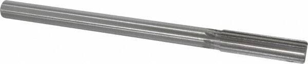 Made in USA - 0.628" High Speed Steel 8 Flute Chucking Reamer - Straight Flute, 0.5615" Straight Shank, 2-1/4" Flute Length, 9" OAL - A1 Tooling