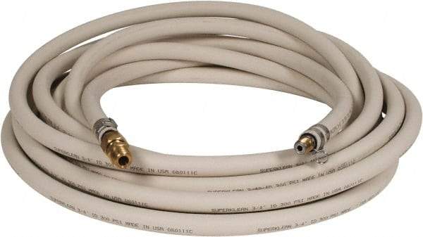 SuperKlean - 3/4" ID x 1.14" OD, 250 Working psi, White EPDM Washdown Hose - 50' Long, 32 to 200°F - A1 Tooling