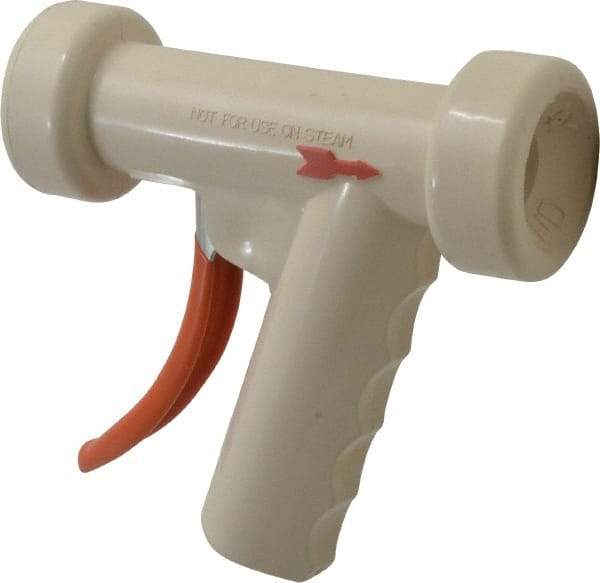 SuperKlean - Insulated, Aluminum Pistol Grip Spray Nozzle for 1/2" Pipe - White, 1/2 NPT - A1 Tooling