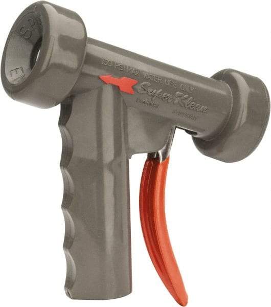 SuperKlean - Insulated, Stainless Steel Pistol Grip Spray Nozzle for 1/2" Pipe - Gray, 1/2 NPT - A1 Tooling