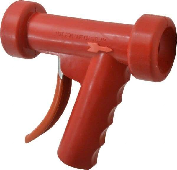 SuperKlean - Insulated, Stainless Steel Pistol Grip Spray Nozzle for 1/2" Pipe - Red, 1/2 NPT - A1 Tooling