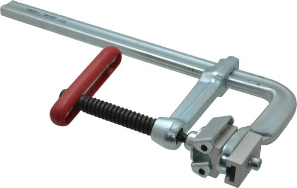 Bessey - 4-3/4" Deep Throat, 12" Max Capacity, Spreader Sliding Arm Clamp - 2,600 Lb Clamping Pressure, 3/4" Spindle Diam - A1 Tooling