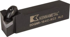 Kennametal - DDQN, Right Hand Cut, 27.5° Lead Angle, 1" Shank Height x 1" Shank Width, Negative Rake Indexable Turning Toolholder - 5" OAL, DN..43. Insert Compatibility, Series Kenclamp - A1 Tooling