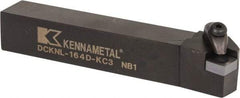 Kennametal - DCKN, Left Hand Cut, 15° Lead Angle, 1" Shank Height x 1" Shank Width, Negative Rake Indexable Turning Toolholder - 6" OAL, CN..42. Insert Compatibility, Series Kenclamp - A1 Tooling