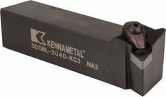 Kennametal - DDQN, Left Hand Cut, 27.5° Lead Angle, 1-1/4" Shank Height x 1-1/4" Shank Width, Negative Rake Indexable Turning Toolholder - 6" OAL, DN..43. Insert Compatibility, Series Kenclamp - A1 Tooling