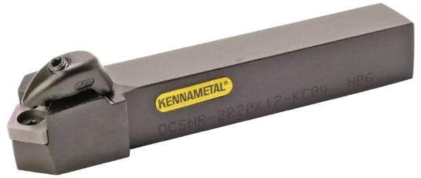 Kennametal - DCSN, Left Hand Cut, 45° Lead Angle, 25mm Shank Height x 25mm Shank Width, Negative Rake Indexable Turning Toolholder - 150mm OAL, CN..1204.. Insert Compatibility, Series Kenclamp - A1 Tooling