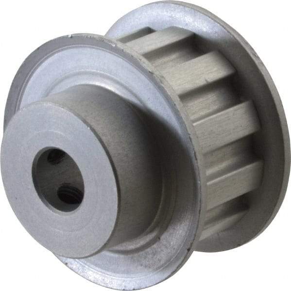 Power Drive - 11 Tooth, 3/8" Inside x 1.283" Outside Diam, Hub & Flange Timing Belt Pulley - 1/2" Belt Width, 1.313" Pitch Diam, 0.719" Face Width, Aluminum - A1 Tooling