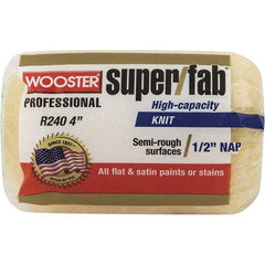 Wooster Brush - 1/2" Nap, 4" Wide Paint Roller - Semi-Rough Texture, Synthetic Knit - A1 Tooling